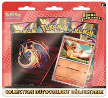 Charger l'image dans la galerie, Précommande FEVRIER / MARS 2026 - Pokémon FR - COLLECTION AUTOCOLLANT RÉAJUSTABLE MÉGA-ÉVOLUTION - ME2.5 HÉROS TRANSCENDANTS - Fantominus OU Salamèche (1X coffret ALÉATOIRE)
