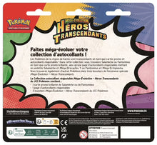 Charger l'image dans la galerie, Précommande FEVRIER / MARS 2026 - Pokémon FR - COLLECTION AUTOCOLLANT RÉAJUSTABLE MÉGA-ÉVOLUTION - ME2.5 HÉROS TRANSCENDANTS - Fantominus OU Salamèche (1X coffret ALÉATOIRE)

