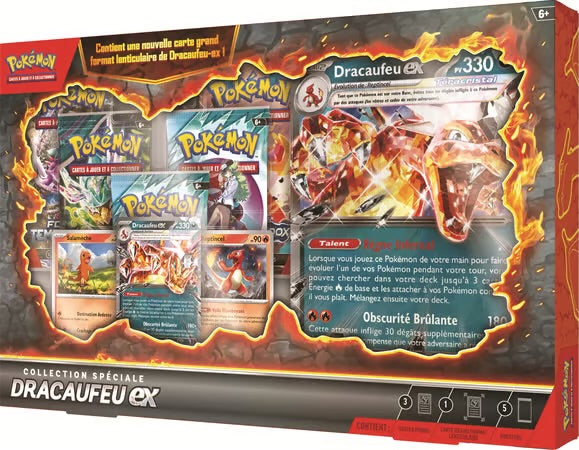 Précommande Juin 2025 - Pokémon coffret Collection Spéciale Dracaufeu Ex - FR
